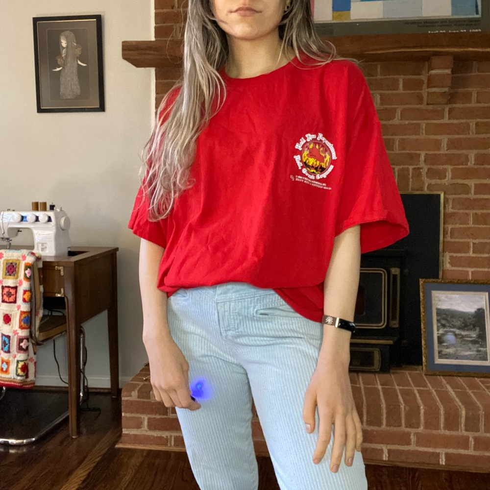 Vintage 1995 Hell Fire Department Grand Cayman Funny Oversized Unisex Tr… - Picture 5 of 16